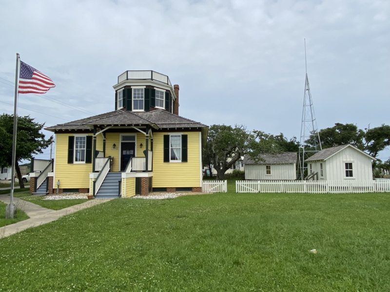 Historic U.S. Weather Bureau Station and newly installed signal tower.