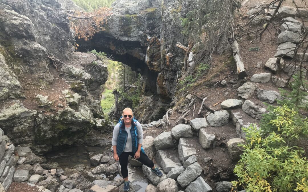 Outer Banks Forever Board Member Ivy Ingram hiking.
